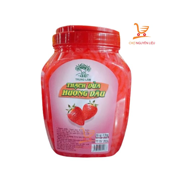thạch dừa trung lâm vị dâu